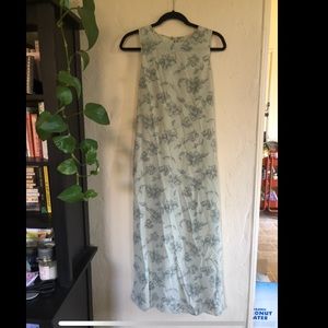 Vintage 90s Floral Dress corset tie back